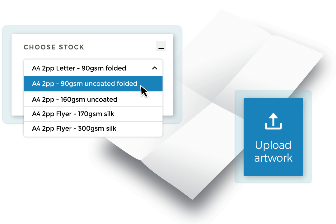 Upload your artwork ready for print and distribution